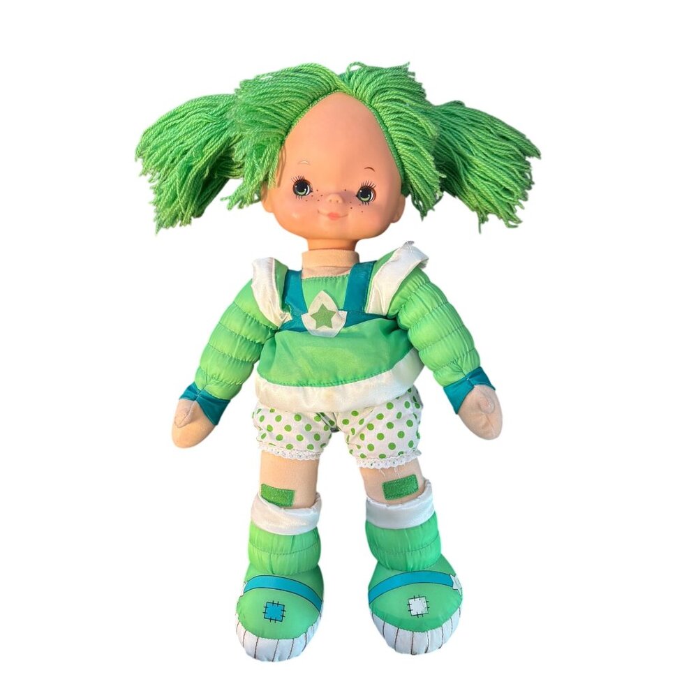 Vintage Strawberry Shortcake Patty O Green Doll 18" Green Hair 1983 Estate